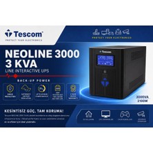 Tescom Neoline 3000 3kva 2400W 1f/1f 6X7AH LCD Online Kesintisiz Güç Kaynağı Ups