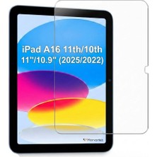 Nacario Harvortez iPad 11. Nesil 11 Inç (A16 2025) ve 10. Nesil 10.9 Inç (2022) ile Uyumlu 9h Temperli Ekran Koruyucu - Apple Pencil ve Face-Id Hassasiyeti, Darbeye/çizilmeye Dayanıklı Koruyucu Cam