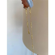 Bade Jewelry Fd Vip Gold Dorikalı Zincir Detaylı Kararmaz Çelik Şık Halhal
