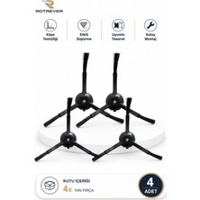 Ozemtek Roborock S8 / S8+ / S8 Sonic / S8 Pro Ultra Yan Fırça Yedek Parça 4 Adet