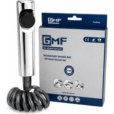 Gmf Taharat Matik 200 cm Pvc Hortumlu Temizlik Başlığı 3/8" Hortum