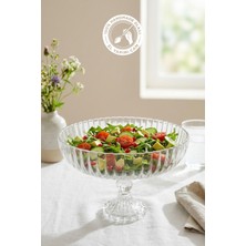 Glamis Selen Concept Linea Damla Model Ayaklı El Yapımı Cam Salata ve Meyve Kasesi Tekli