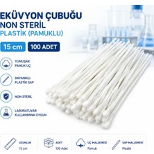 Labolist Eküvyon Çubuğu  Non Steril Plastik (Pamuklu) 15 cm 100 Adet