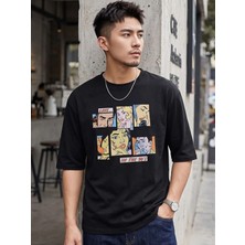 Kozz Style Erkek Siyah In The 90's Baskı Organik Pamuk Comfort Tişört