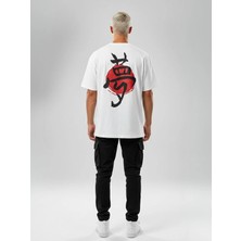 Kozz Style Beyaz Japanese Icon Baskılı Regular Tişört