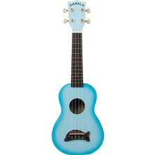Kala Makala Dolphin Soprano Ukulele (Light Blue Burst)