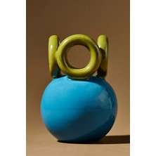 Anthropologie Circled Sırlı Seramik Vazo