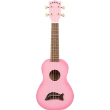 Kala Makala Dolphin Soprano Ukulele (Pink Burst)