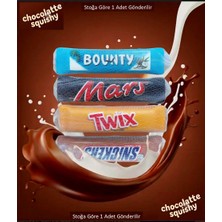 Oyuncak Sahili Sukuşi Çikolata Snickers Mars Twix Bounty 19.5 cm Squishy 1 Adet Yavaş Yükselir Dumpling Slow Rising Skuşi Kampanyayı Kaçırma