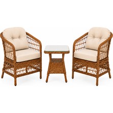 Liv Concept Asya Bahçe ve Balkon Oturma Grubu 1+1