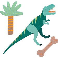 Panço Fabfab Dinozor Tyrannosaurus Temalı Kumaş Sticker