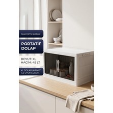Kitchen Life Tekli Istiflenebilir Portatif Katlanabilir Çok Amaçlı Organizer Dolap-Mutfak Banyo Dolabı
