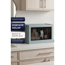 Kitchen Life Tekli Istiflenebilir Portatif Katlanabilir Çok Amaçlı Organizer Dolap-Mutfak Banyo Dolabı