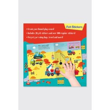 Panço Felt Stickers - Diggers Play Scene Book