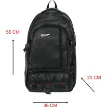 Galb Leather Ortopedik Siyah Kamp Seyahat ve Dagci Spor Cantasi 50 Litre Cod 3400