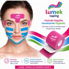 Lumek Yüz Kaldırma ve Kırışıklıklar Için Kinezyo Pembe Renk Bant