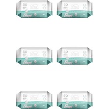Sleepy Xl Vücut Temizleme Mendili 50 Li x 6 (Toplam 300 Adet Yaprak)