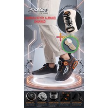 Prokids Döner Bağcık Mekanizmalı Çocuk Spor Ayakkabı - Ergonomik Hafif Taban Sneaker  + Çorap Hediye