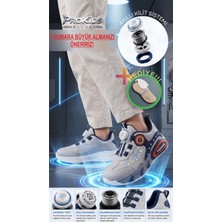 Prokids Döner Bağcık Mekanizmalı Çocuk Spor Ayakkabı - Ergonomik Hafif Taban Sneaker  + Çorap Hediye