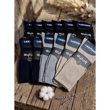 Aytuğ Bambu Lastiksiz Erkek Soket Çorabı; Yazlık; Dikişsiz; Asorti 12'li Paket; 41-45 (Diyabetik)