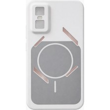 Nanospace Infinix Gt 30 Pro Uyumlu Kılıf Magsafe Görünümlü Şarj Özellikli Meta Kapak Kılıf (Magsafe Çalışmaz)