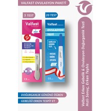 Valfast 20 Adet Ovulasyon + 5 Adet Erken Gebelik Testi Kalem Test