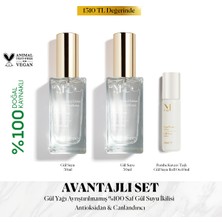 Misbahçe Limited Edition Saf Gül Suyu 50 ml 2 li Set & Gül Suyu Roll-On 8 ml