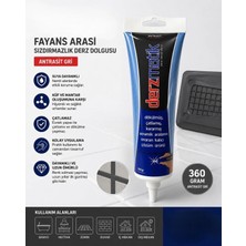 Derz Drza Fayans Arası Hazır Derz Dolgusu Derz Dolgu Antrasit Renk 360 Gram