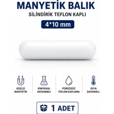 Labolist Manyetik Balık Silindirik Teflon Kaplı 6*10mm - 1 Adet