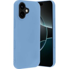 Eco Port Fa Aksesuar Newface Apple Iphone 17 Nano Içi Kadife Silikon - Mavi