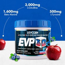 Evogen Evp 3D Preworkout Beta Alanine Arginine Nitrate Creatine Tyrosine Dmae Lions Mane Energy Pump Focus 40 Servings