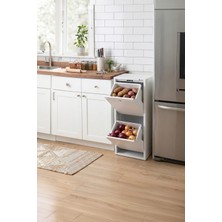 Sehpol Çok Amaçlı Depolama Dolabı 33X25X92 (Beyaz)