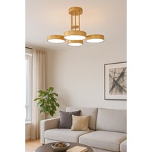 Fer Avize Mango LED Avize Modern Başlıklı Enerji Tasarruflu Dekoratif 3 Renk Işık Salon Mutfak Çocuk Odası