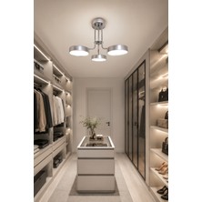 Fer Avize Mango LED Avize Modern Başlıklı Enerji Tasarruflu Dekoratif 3 Renk Işık Salon Mutfak Çocuk Odası
