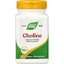 Nature’s Way Nature's Way Choline Bitartrate 500 Mg 100 Vegan Tablets