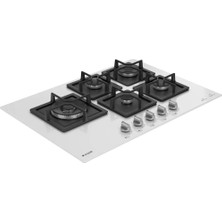 Arçelik Ocd K 752-3 Dwkyb Gazlı Cam Tablalı Ocak Beyaz