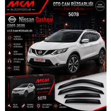 Mkm Nissan Qashqai 2007-2020 model 4'lü Mugen Cam Rüzgarlık Seti