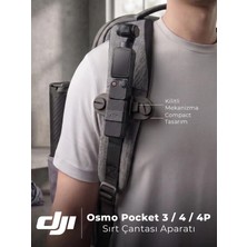 Yadu Sırt Çantası Montaj Aparatı DJI Osmo Pocket 3 / 4 / 4P Uyumlu Ultra Güvenli Kilit Mekanizması