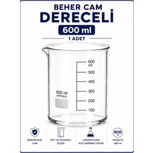 Labolist Beher Cam Dereceli 600 ml  1 Adet