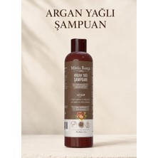 Minia Bahçe Argan Yağlı Şampuan – Argan Yağı, Isırgan Otu ve BuğdayProteini İçeren Saç Bakım Şampuanı, 400 ml