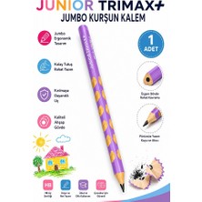 Artlantis Jumbo Kurşun Kalem Oluklu 1 Adet Alpino Trimax Üçgen Oluklu Kalın Kalem Pastel Renkler Kolay Tutuş ve Kullanım