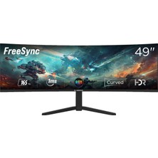 Rampage Cyclops CY49RQ165 49 165HZ 1ms Fast Va Hdr Freesync 5120*1440 Rgb Pc Curved Oyuncu Monitörü