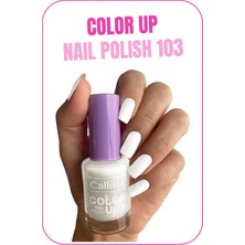 Callista Beauty Callista Color Up Nail Polish Oje 103 White As Snow - Beyaz