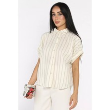 Gülseli Kol Lastıklı Kısa Gömlek P-00022806