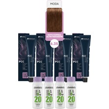 Alberobello Oksidan+Indola Pcc Saç Boyası 60 Ml. (4'er Adet)
