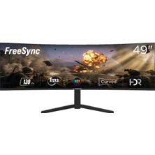 Rampage Cyclops CY49RQ120 49 120HZ 1ms Fast Va Hdr Freesync 5120*1440 Rgb Pc Curved Oyuncu Monitörü