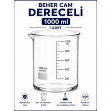Labolist Beher Cam Dereceli 1000 ml  1 Adet