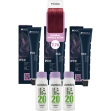 Alberobello Oksidan+Indola Pcc Saç Boyası 60 Ml. (3'er Adet)