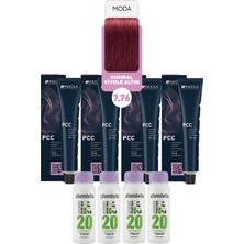 Alberobello Oksidan+Indola Pcc Saç Boyası 60 Ml. (4'er Adet)
