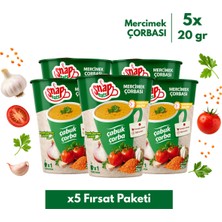 Snap Eats Snap East Hazır Çorba | Bardakta Mercimek Çorbası | 20 gr | 5'li Fırsat Paketi